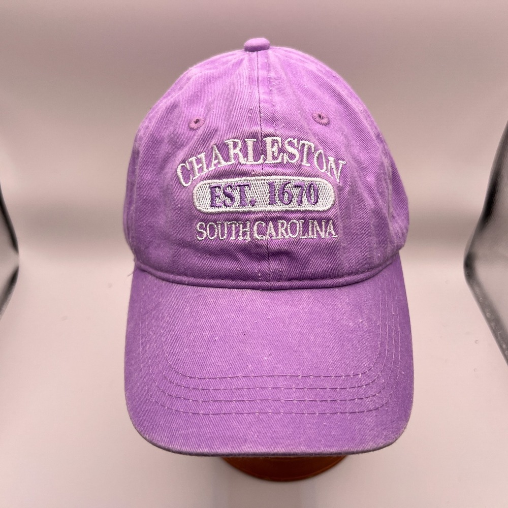 Triangle Sport Headwear Charleston South Carolina Purple Baseball Cap Hat Hat